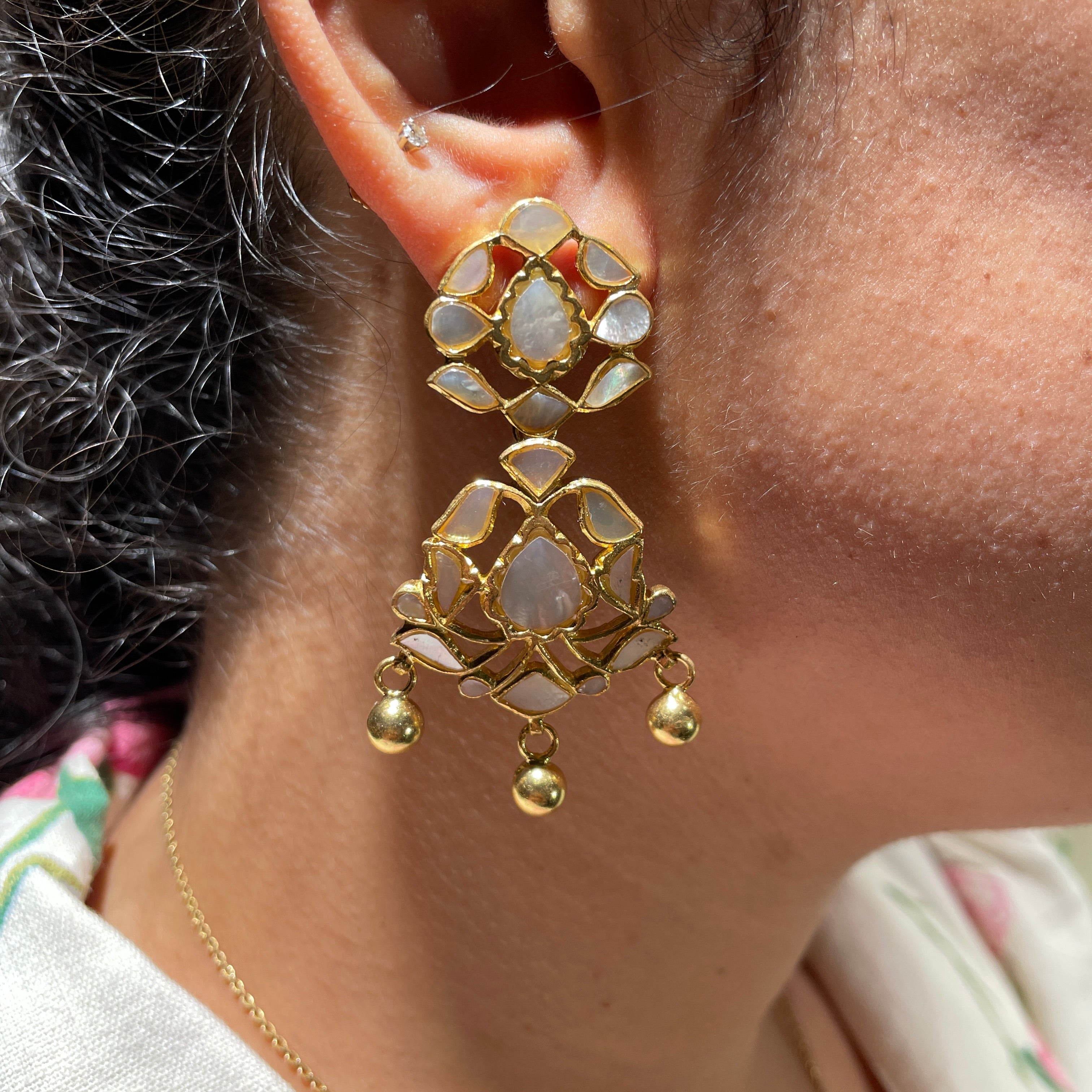 MOP Hanging Earrings