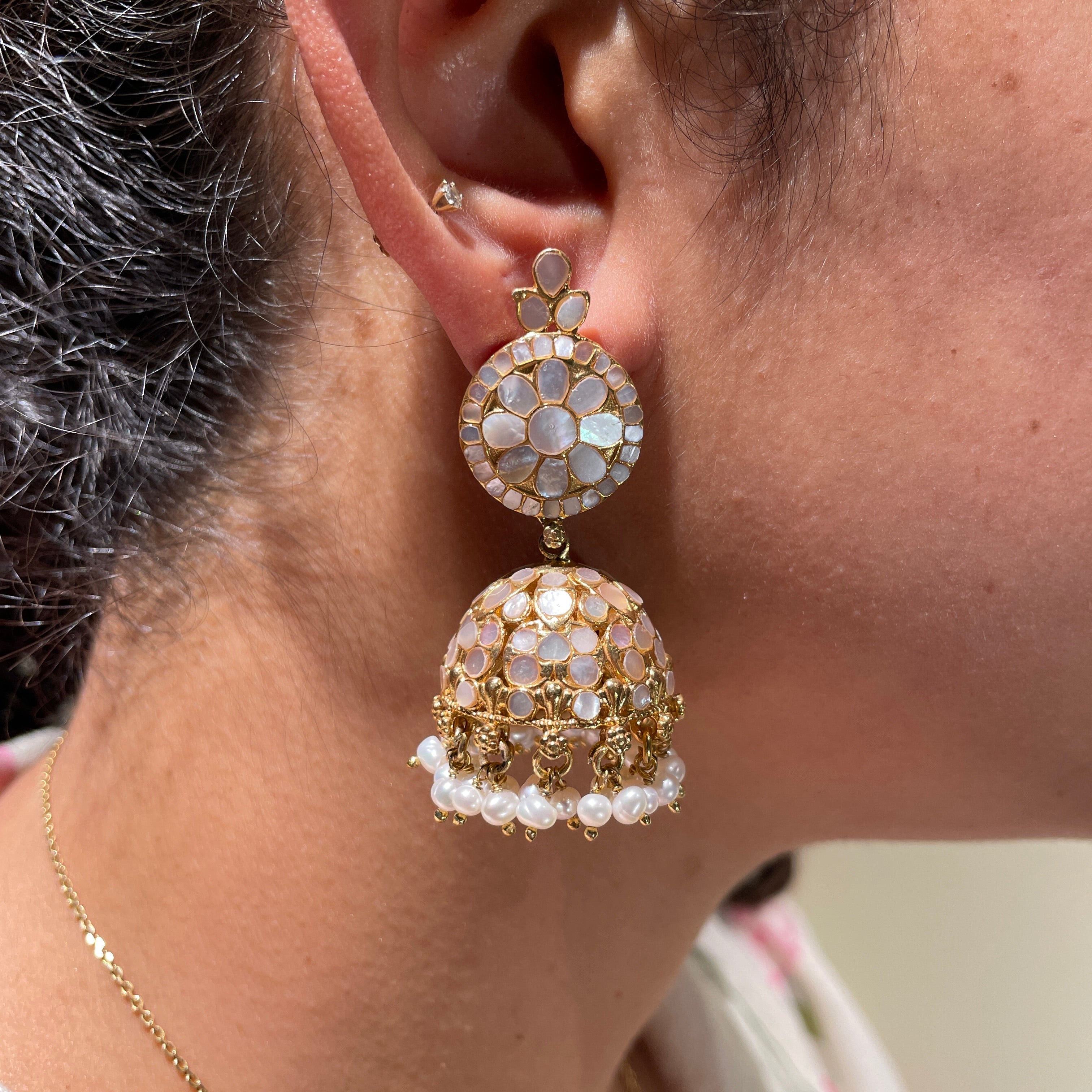 Trinity Petal Radiance Jhumka