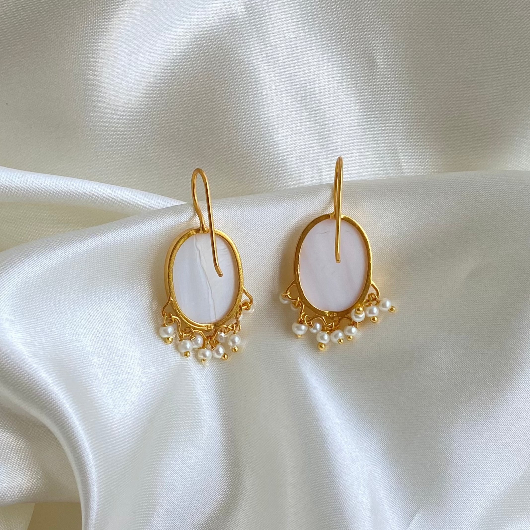 Kamal Mother of Pearl Earrings