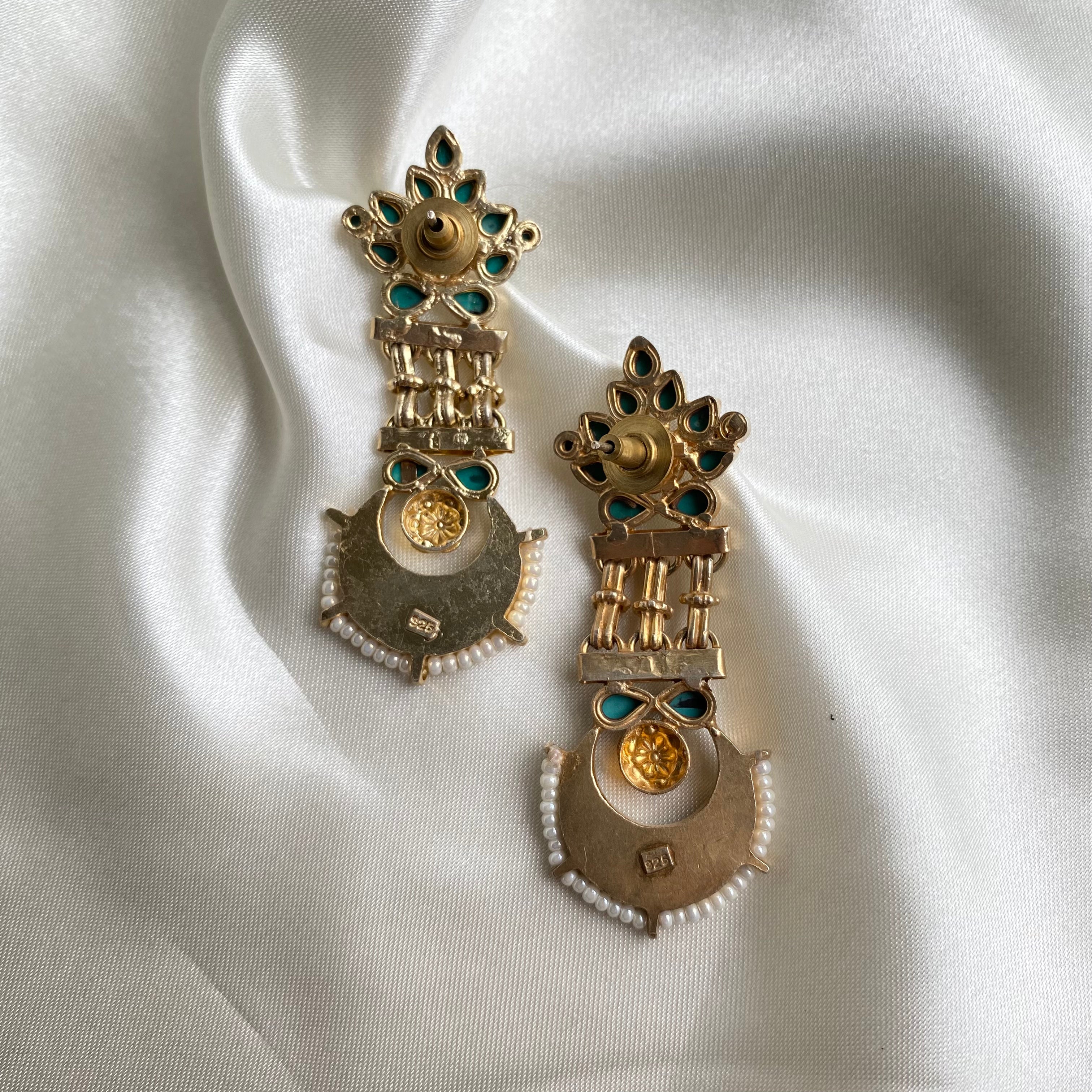 Templetree earrings - Turquoise