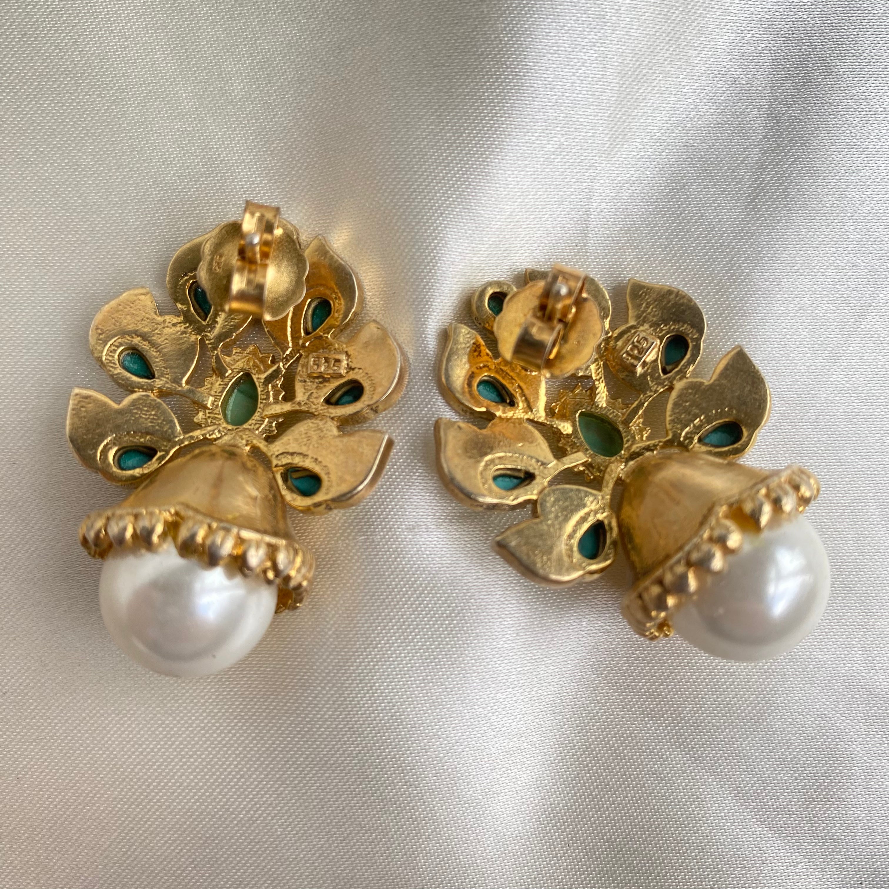 Canopy Bell Earrings - Turquoise