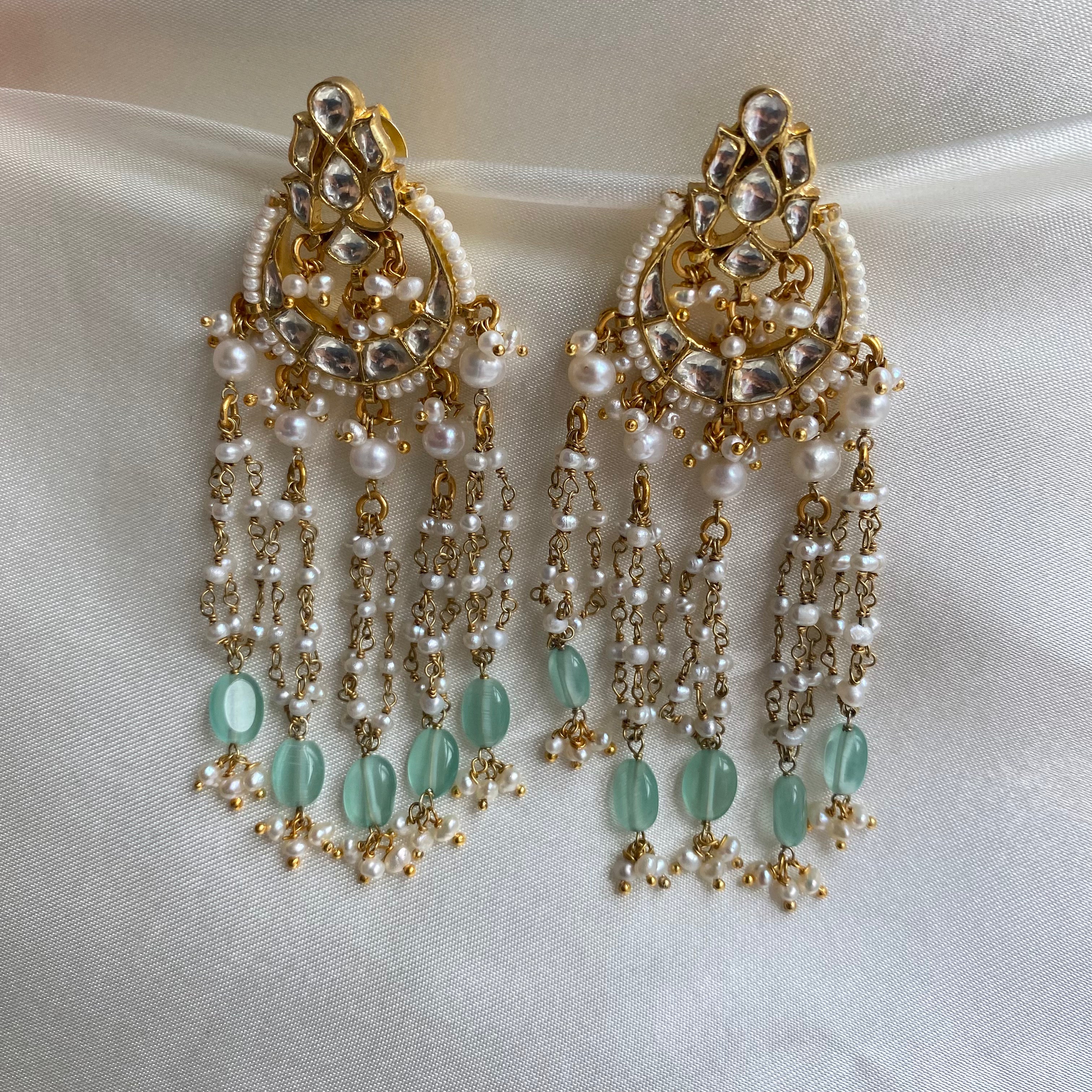 Moonlit Mirage Kundan Earrings