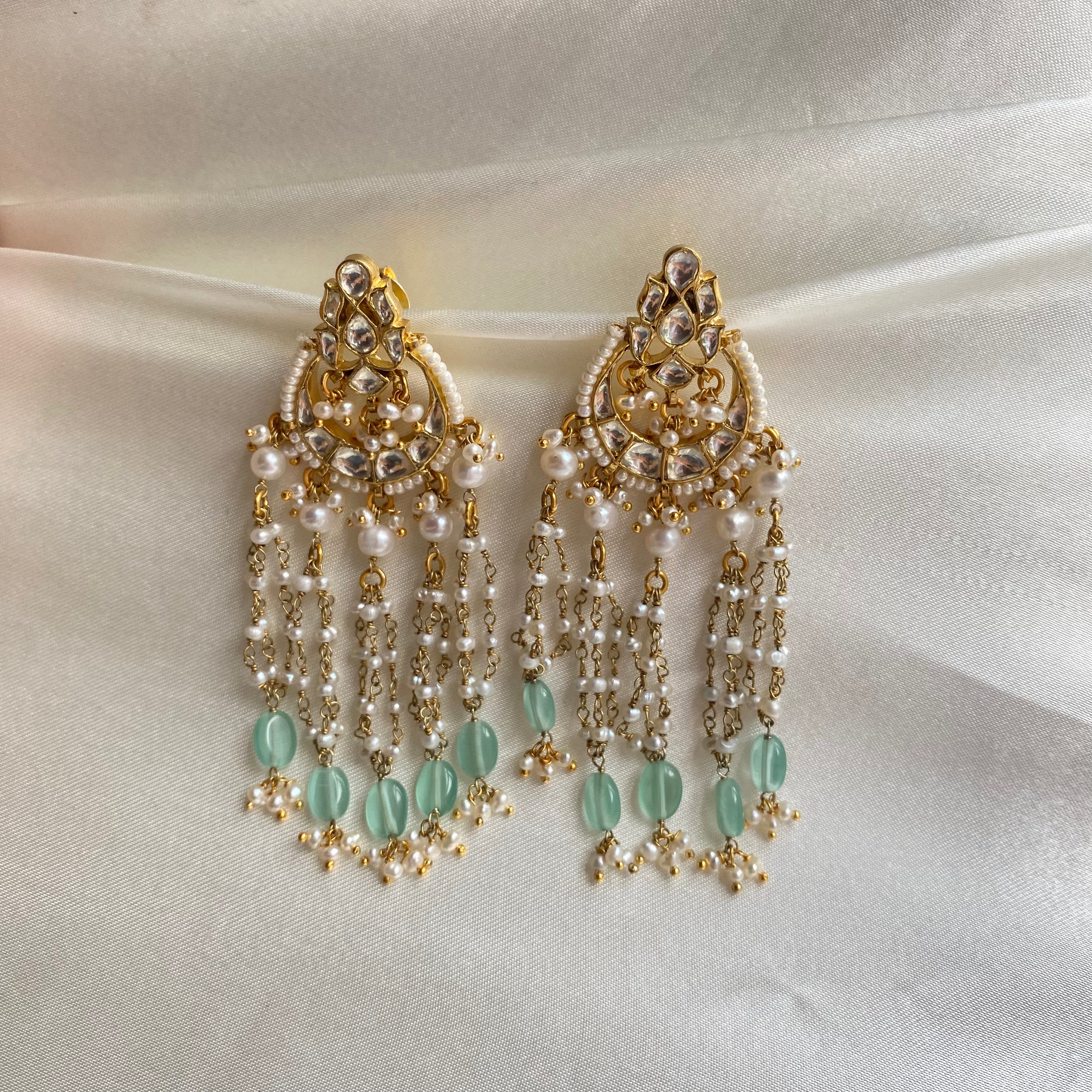 Moonlit Mirage Kundan Earrings