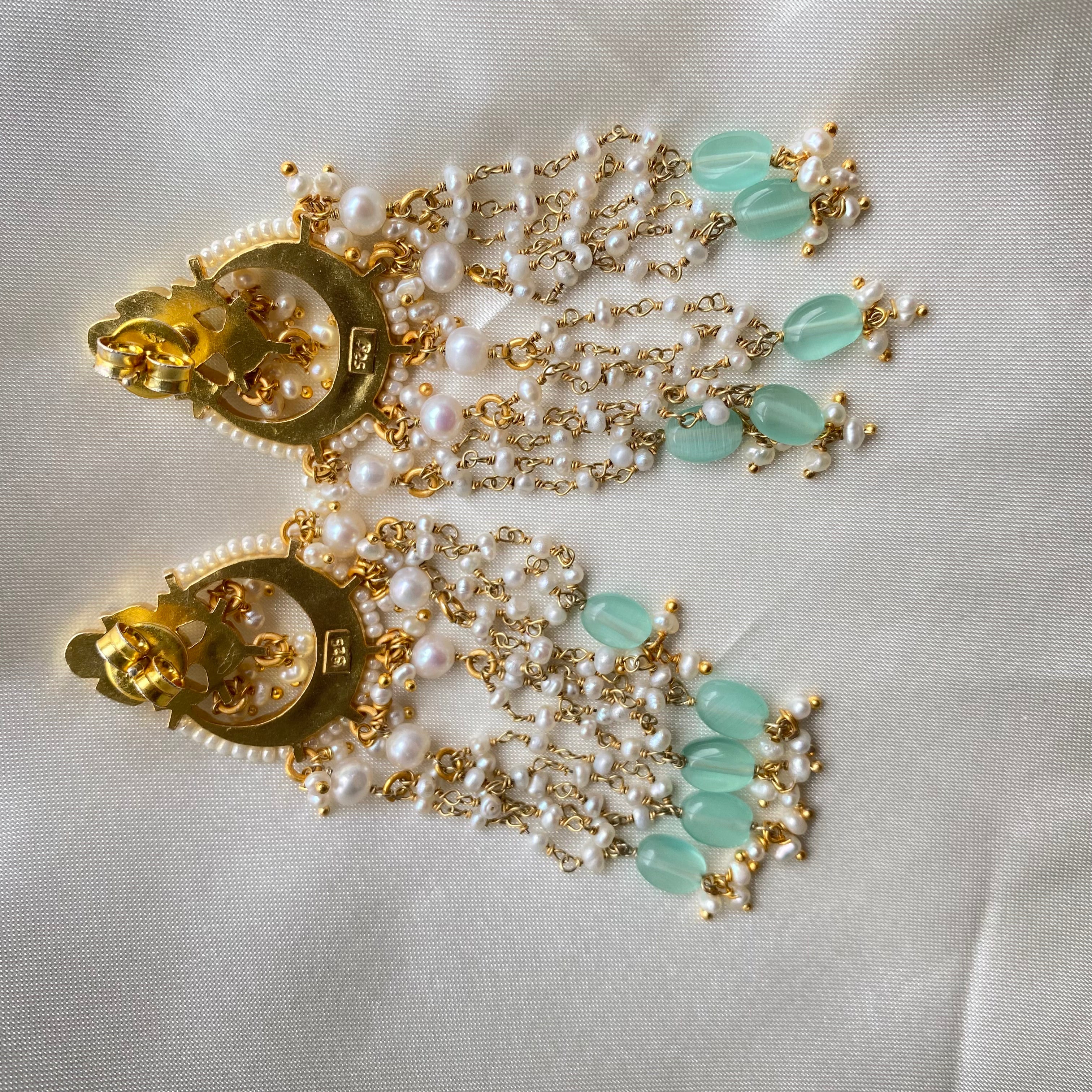 Moonlit Mirage Kundan Earrings