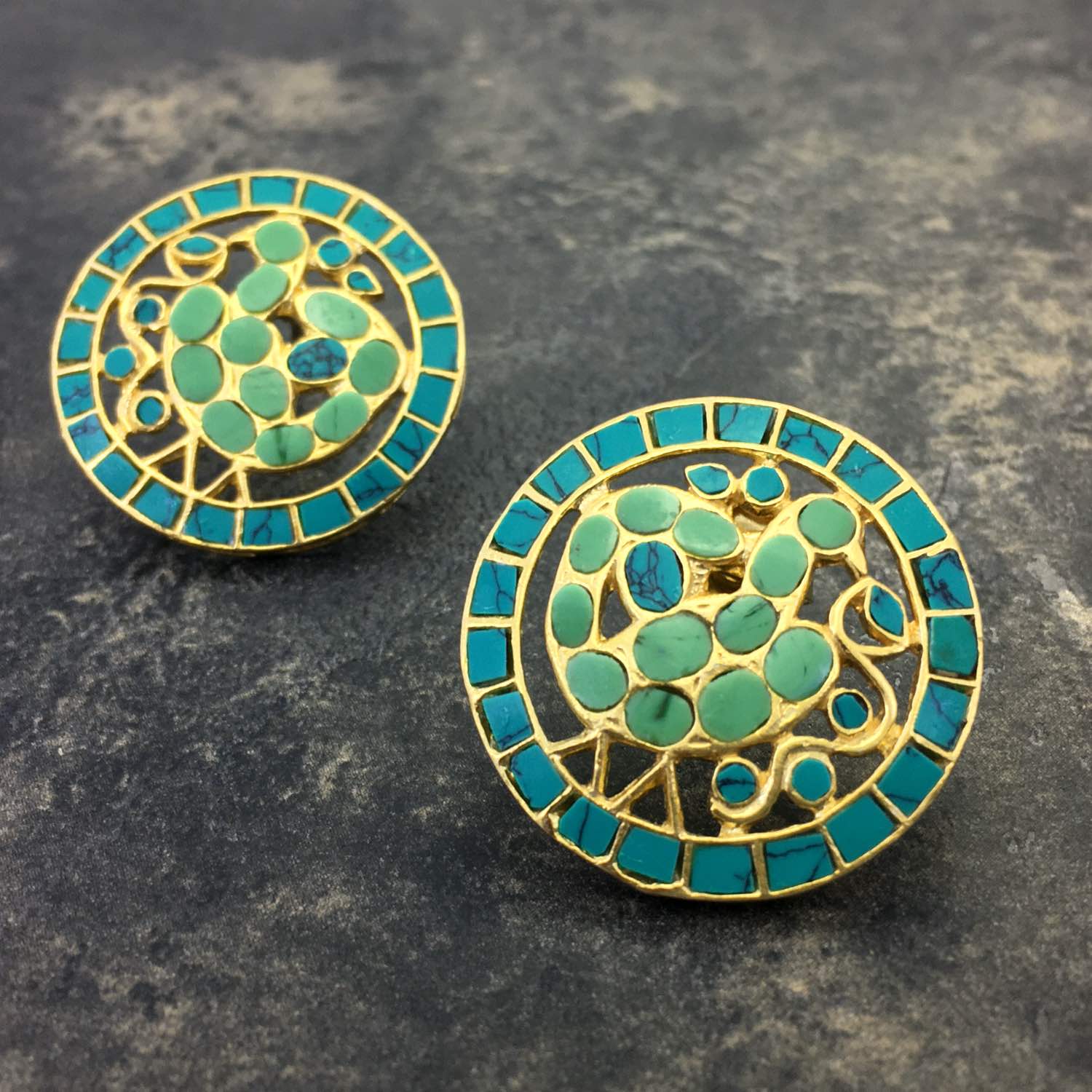 Roja Peacock Studs
