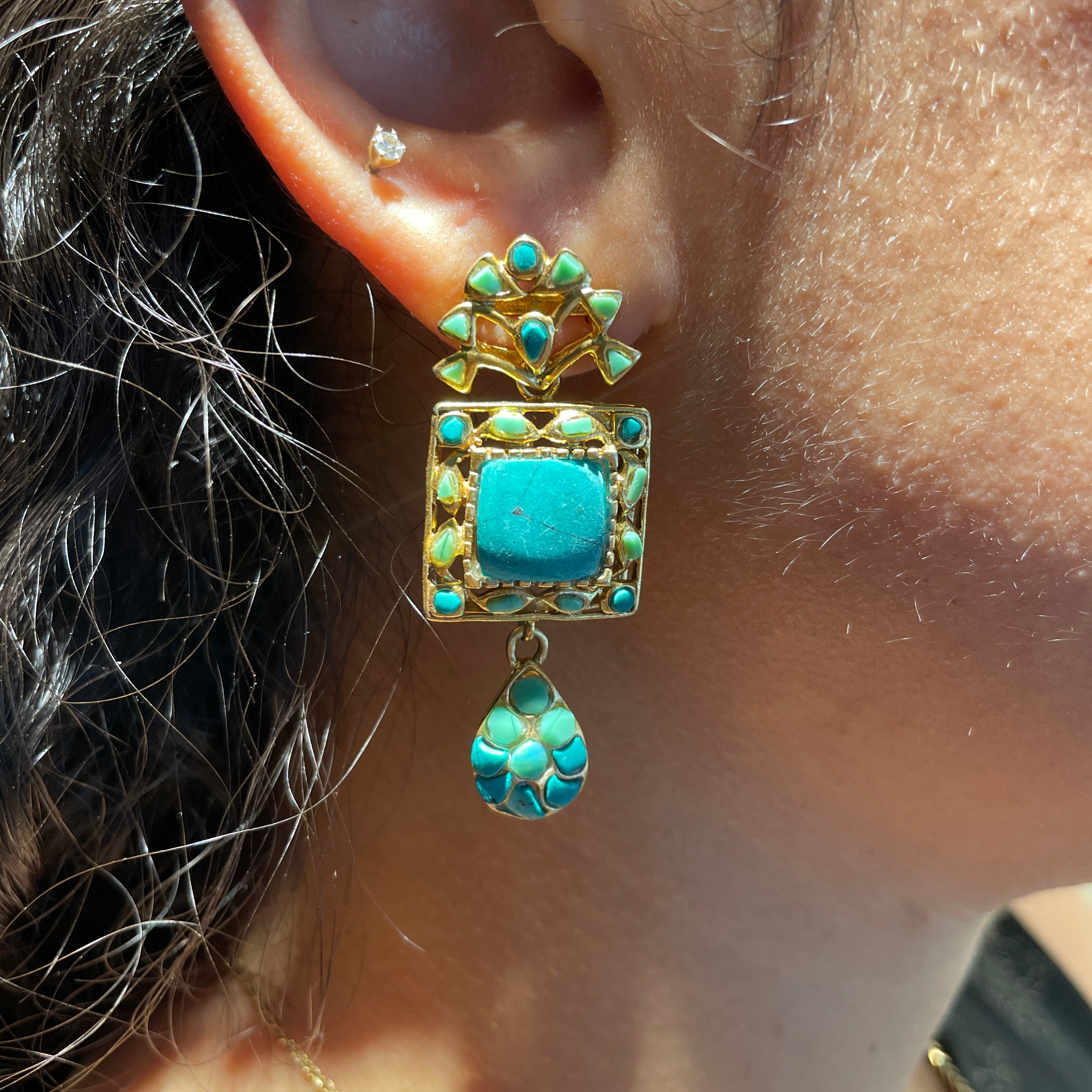 Turquoise Horizon earrings
