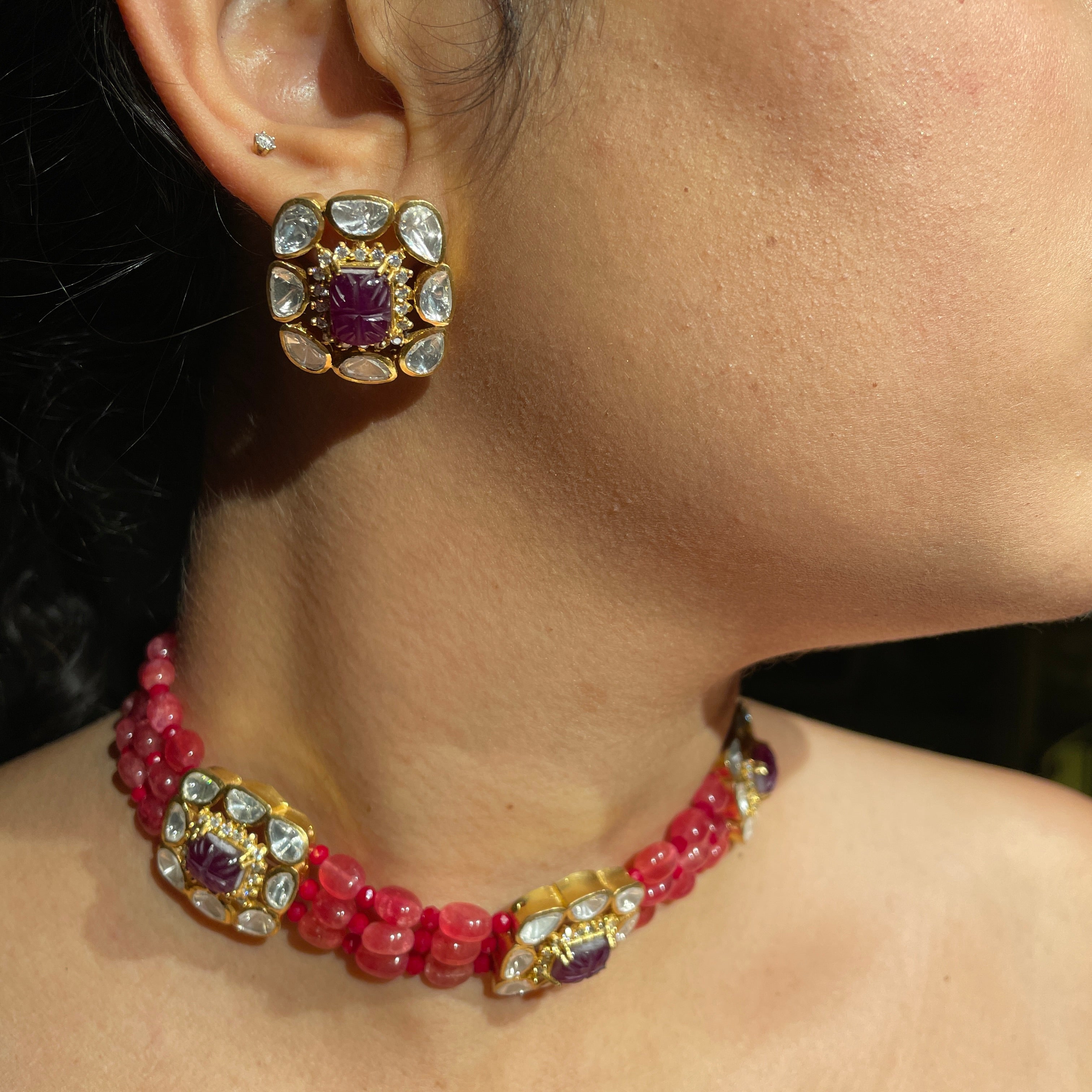 Aventurine Dia Choker