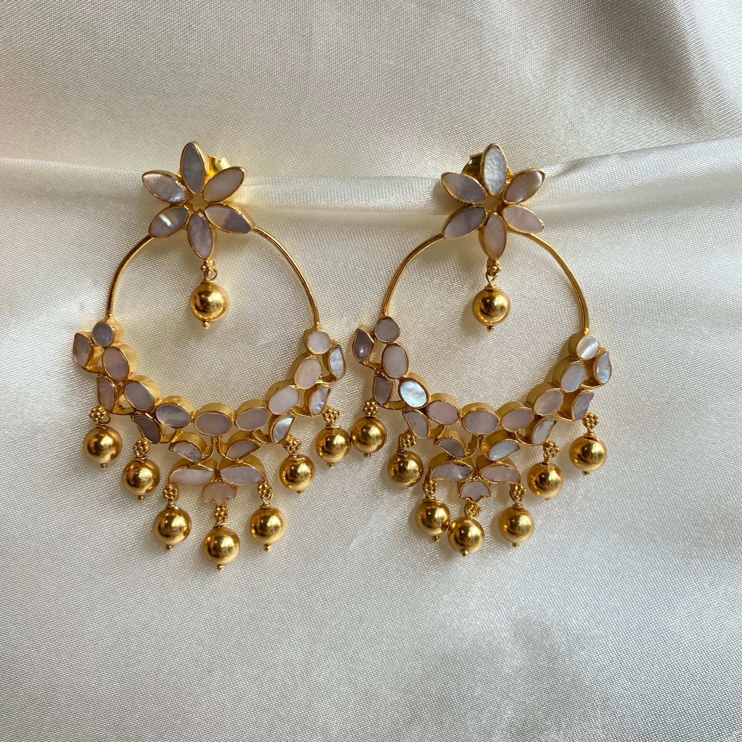 Angoorbalis - Mother of Pearl with Gold Drops