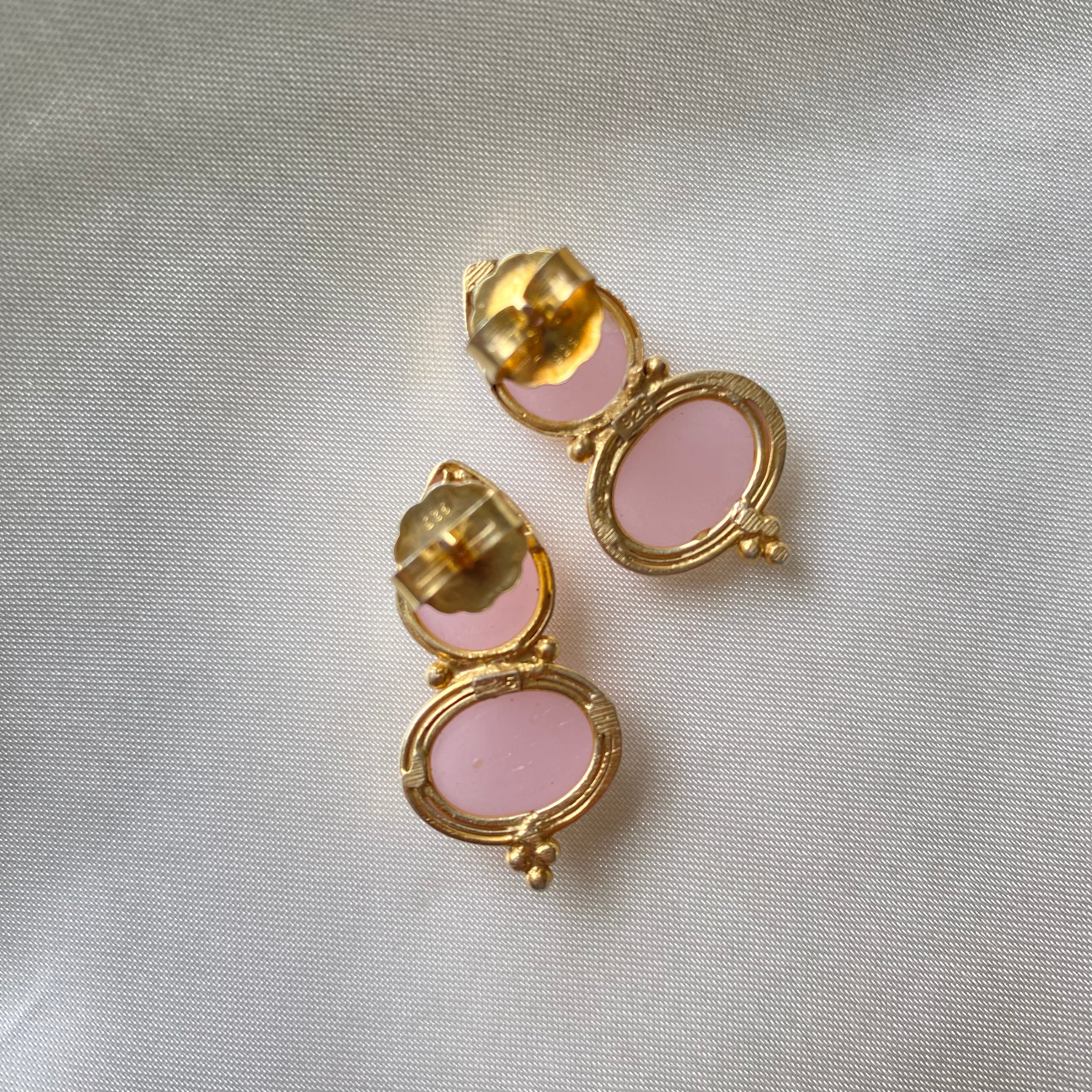 Rose Quartz Duo Earrings