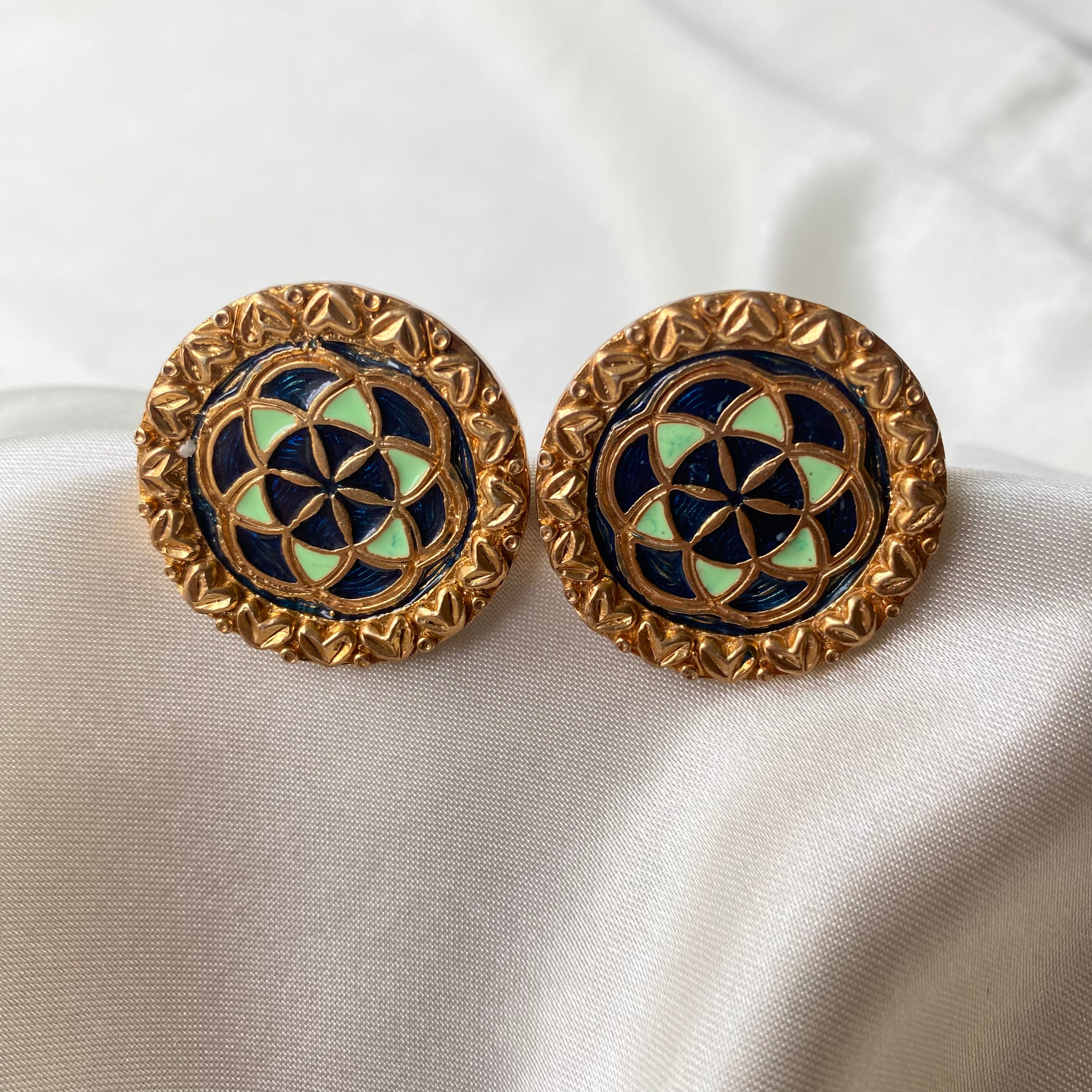 Mosaic Flower Studs