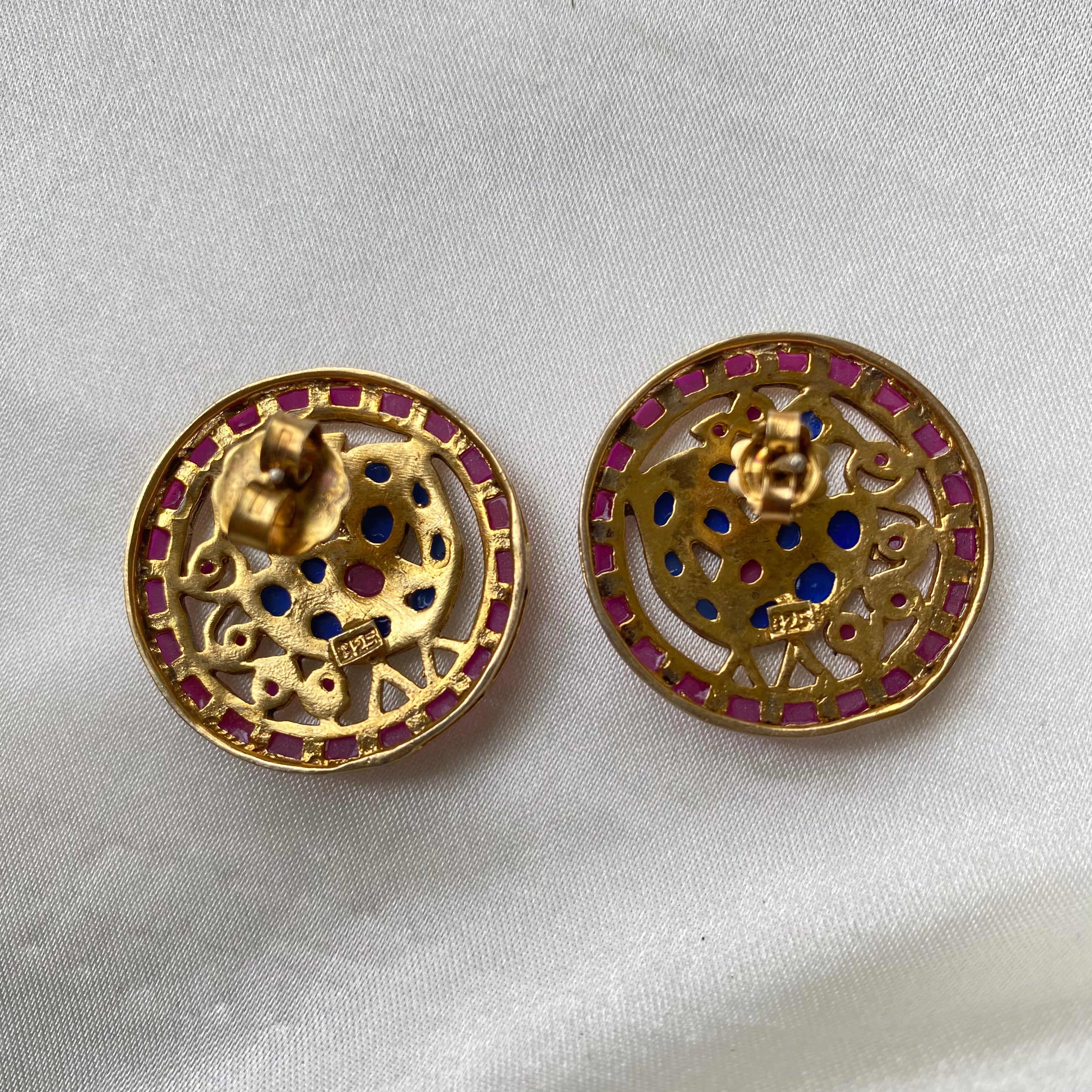 Roja Peacock Studs