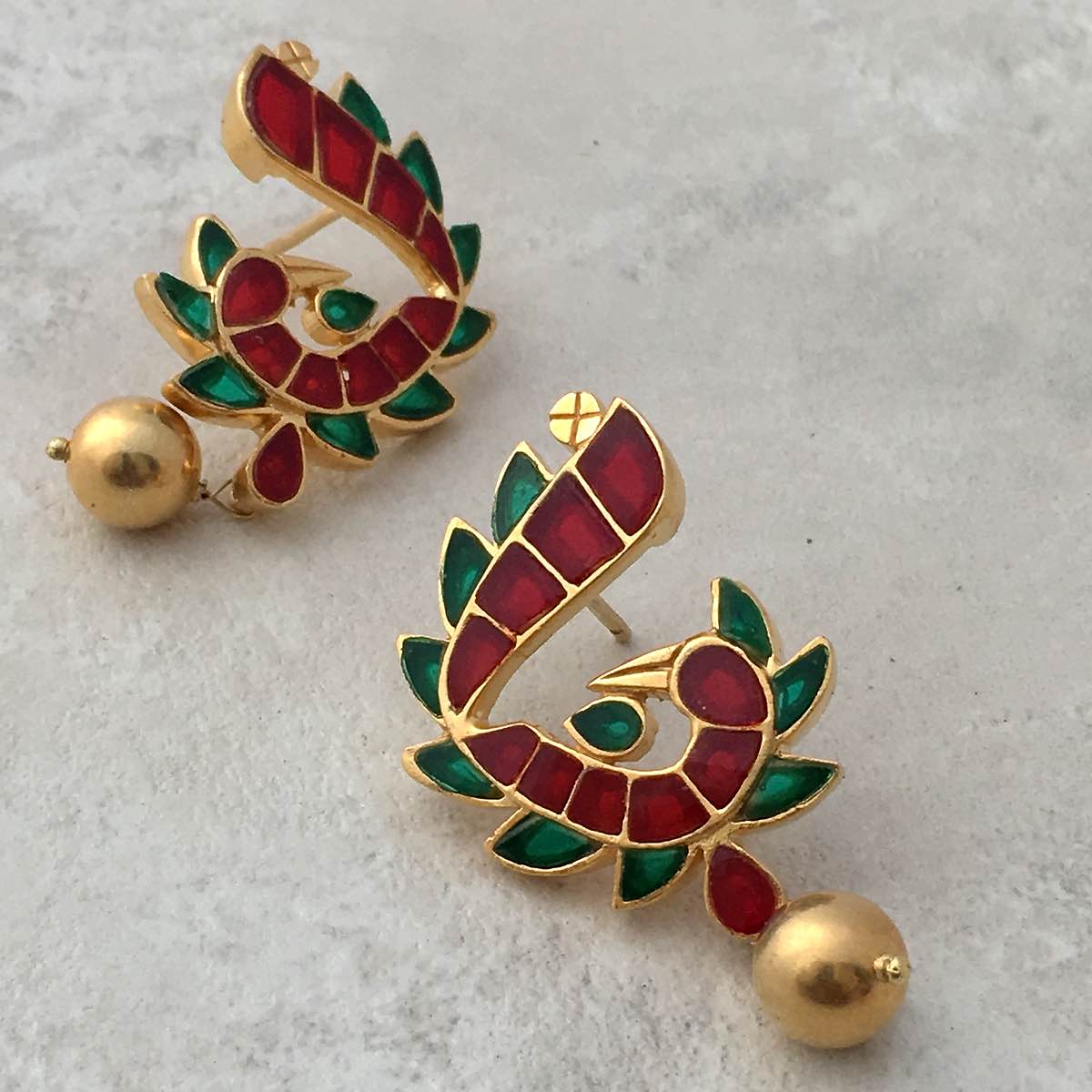 Peacock Studs