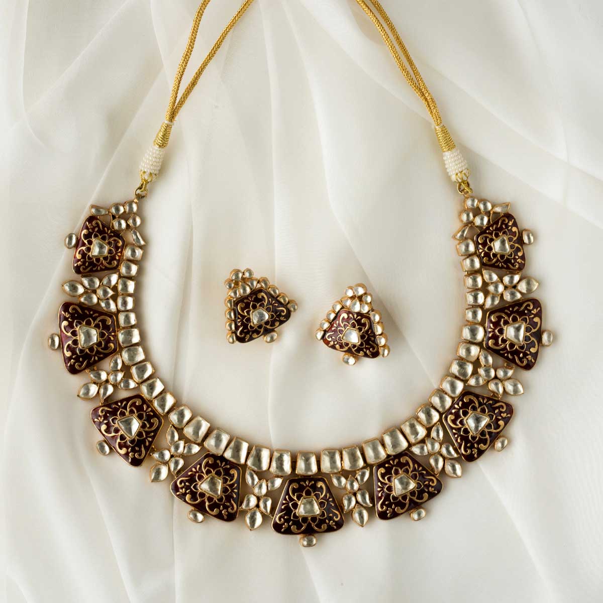 Antique Meenakari necklace